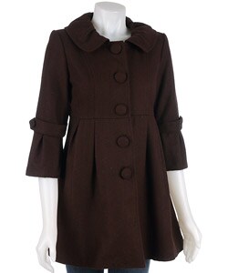 Moon Collection Women's Wool Bell Sleeve Jacket