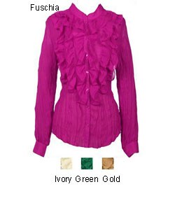 Michelle Michelle Ruffled Blouse