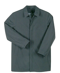 Men's Black Water-repellent Overcoat