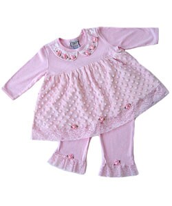 JoJo Designs 2-piece Minky Dot Chenille Outfit