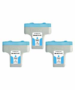 HP 02 Compatible Light Cyan Ink Set C8774WN 3-pack