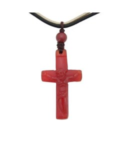 Agate Cross Pendant with Necklace (China)