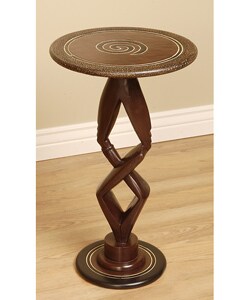 Handcrafted 'Partners' Accent Table (Ghana)