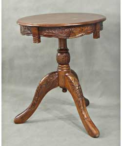 Round Carved Table