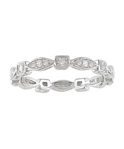14k White Gold 1/5ct TDW Diamond Eternity Band (H-I, I1-I2)