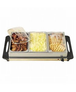 3-section Stainless Steel Buffet and WarmingTray