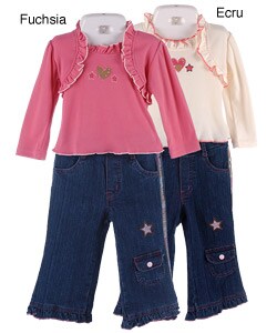 Coney Island Infant Girl's Camo Pant Set