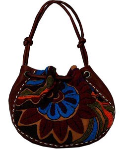 Dan W Chenille Drawstring Hobo