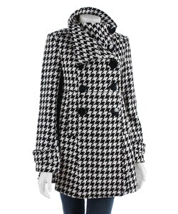 Scooter Brown Wool Houndstooth Pant Coat