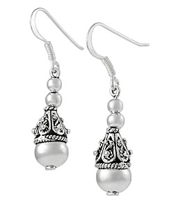 Sterling Silver Antique Shepherds Hook Earrings