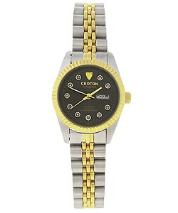 Croton 'Famous Look' Diamond Automatic Watch