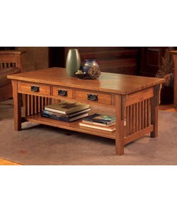Mission Solid Oak Coffee Table
