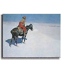 The Scout by Frederic Remington Stretched Canvas