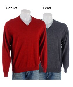 Jack Nicklaus Men's V-neck Merino Wool Sweater