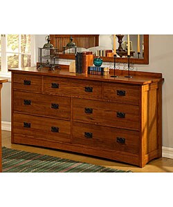 Mission Solid Oak  7-drawer Dresser