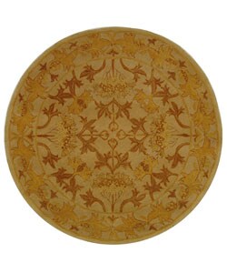 Nomadic Ivory Wool Rug (4' Round)