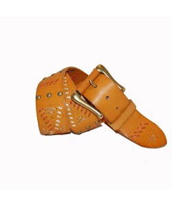 Linea Pelle Women's Woven Aztec Leather Belt