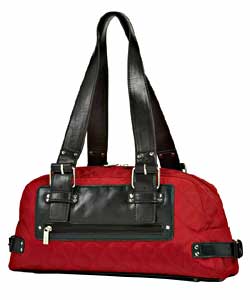 Sydney Love Quilted Red Twill East West Satchel