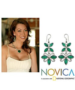 'Garden Party' Agate Earrings (Indonesia)