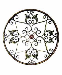 Handmade Round Metal Decorative Wall Hanging