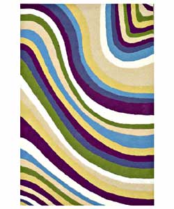 Hand-tufted Color Wave Kids' Rug (4' x 6').