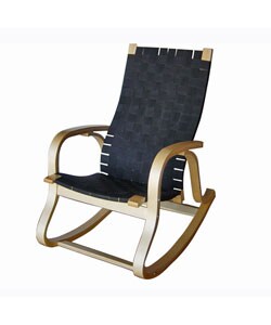 Bentwood Rocker with Black Nylon Web Seat