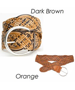 Linea Pelle Women's Multicolor Braided Belt