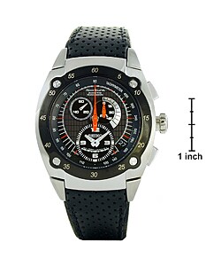 Seiko Sportura leather Kinetic Chronograph Watch