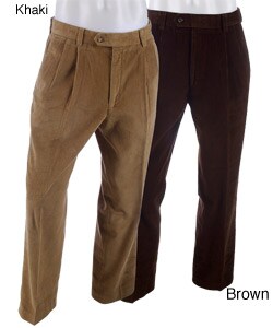 Rendezvous Men's Pleated Corduroy Pants