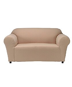 Pebble Check Stretch Sofa Slipcover