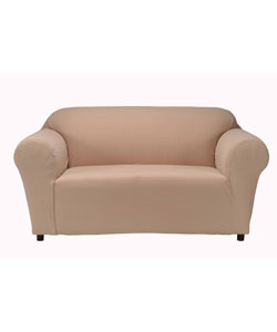 Pebble Check Stretch Loveseat Slipcover
