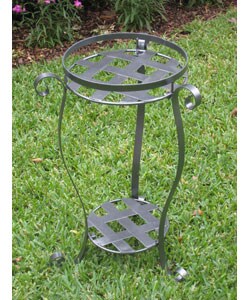 Iron Round 2-tier Plant Stand