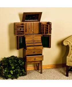 Oak Jewelry Armoire