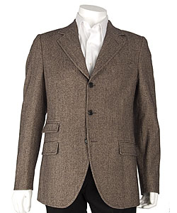 Dolce & Gabbana Brown Three-button Wool Blazer