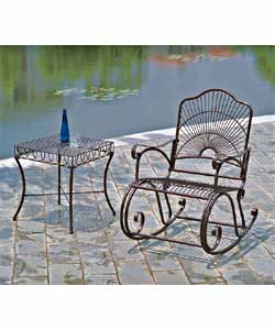 Sun Ray Iron Side Table