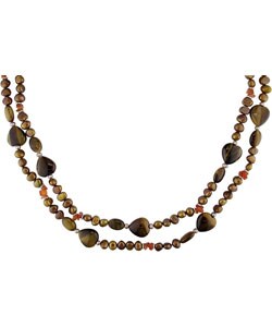 Cultured Freshwater Pearl Gemstone Necklace
