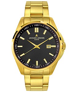 Jacques Lemans Men's Geneva Goldplated Steel Watch