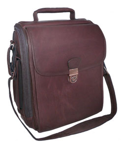 Avenues America Brown Leather Computer Case