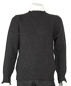 Dolce & Gabbana Men's Dark Grey Knit Wool Sweater