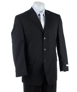 Michael Kors Men's Black 3-button Wool Suit