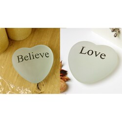 Inspirational Sea Glass Stone Heart