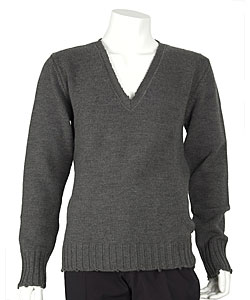 Dolce & Gabbana Men's Grey Wool V-neck Sweater