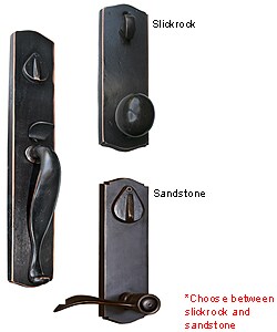 Weathered Bronze Entry Handle Set