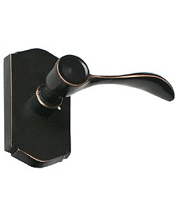 Weathered Bronze Privacy Lever Pair