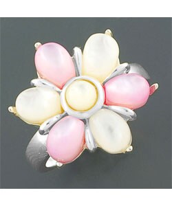 'Blossom' Mother of Pearl Sterling Silver Ring (China)