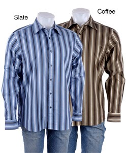 Michael Kors Men's Tudor Ombre Striped Dress Shirt