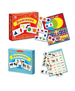 Farm Animals, Colors and Shapes Dominoes