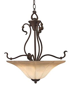 Victorian Bronze Inverted Pendant