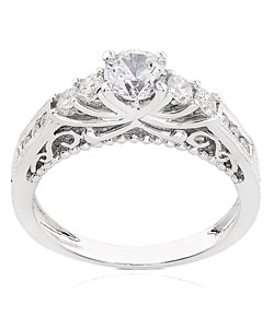 14k White Gold 3/4ct TDW Brilliant Diamond Ring (HI, I1)