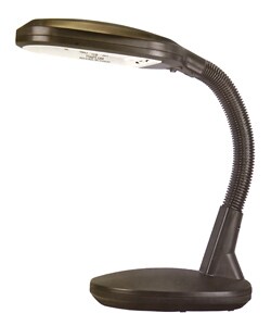 Superior 27-Watt 10,000-Hour Bulb Black Desk Lamp